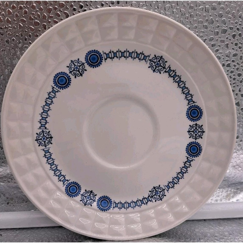 Vtg‎ Pontesa Ironstone The Castilian Collection Granada Saucers Spain 6"  NOS